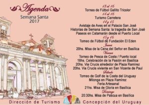 AGENDA SEMANA SANTA 2017