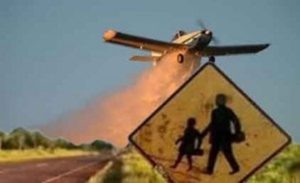 fumigando sobre escuela