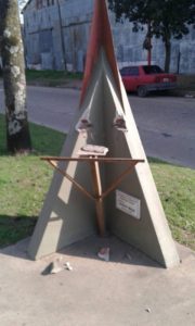 rodolfo walsh monumento dañado jul 2017