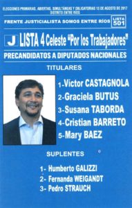 Victor Castagnola lista 4 boleta ago 2017